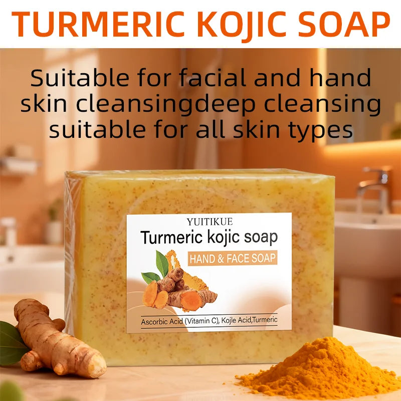Turmeric Kojic Acid Brightening Soap 200g – All Skin Types