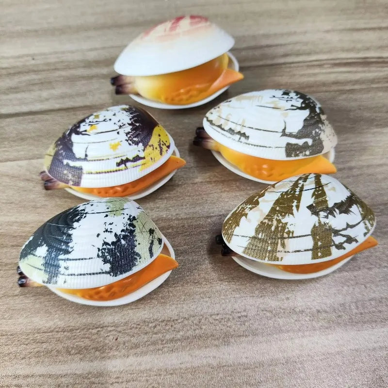 5Pcs Water Spraying Clam Toy Flower Armor Prank Shell Decompression Funny Simulation Toy for Kids Stress Reliever Toys Oasis Select