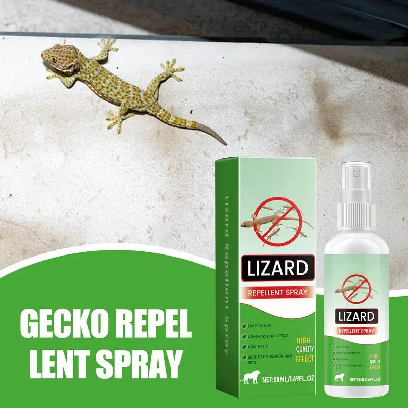 Repellents for House Gecko Spray 50ml Natural Lizard Repellents Powerful Reptile Deterrents Pet Safe Repel Repeller for Ants Oasis Select
