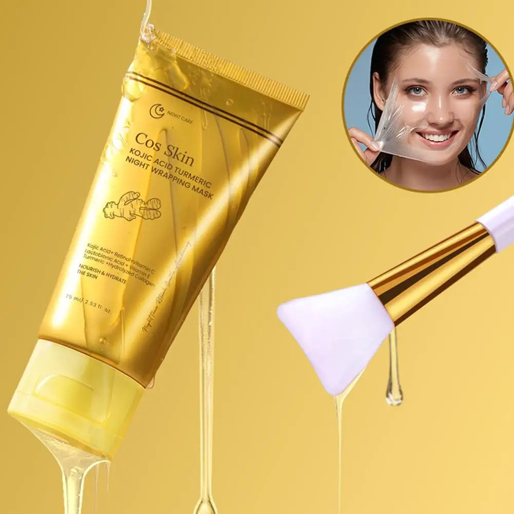 Kojic Acid Turmeric Overnight Peel-Off Mask – Glowing Skin Overnight Peel-Off Mask Oasis Select