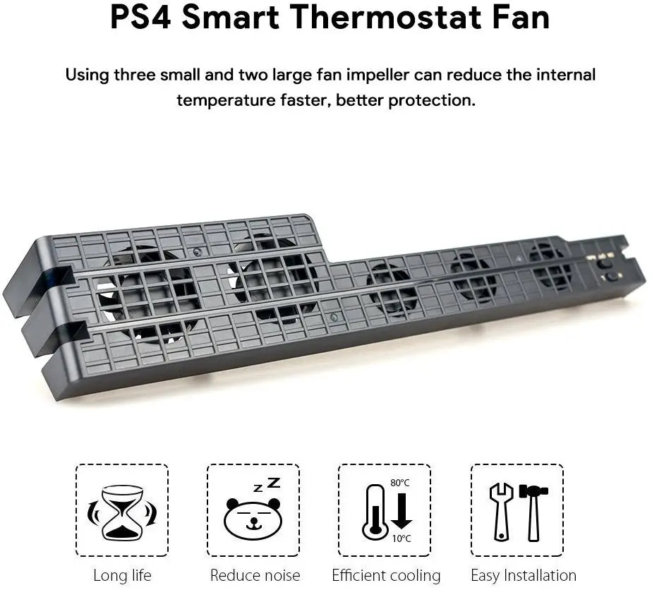DC 5V Cooling Fan for PS4, PS4 Pro & PS4 Slim Console