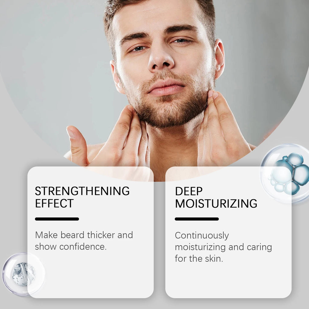 Beeswax Men's Beard Care Cream Non Irritating Softening Roots Moisturize Oil Control Reduce Friction Beard Growth Balm Oasis Select