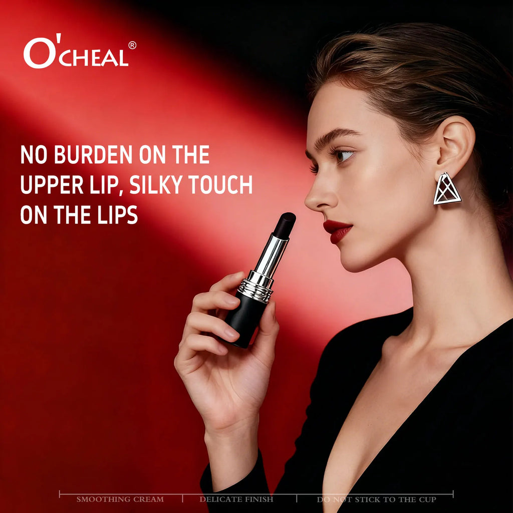 O'CHEAL Soft Mist Matte Lipstick – Waterproof, Long-Lasting