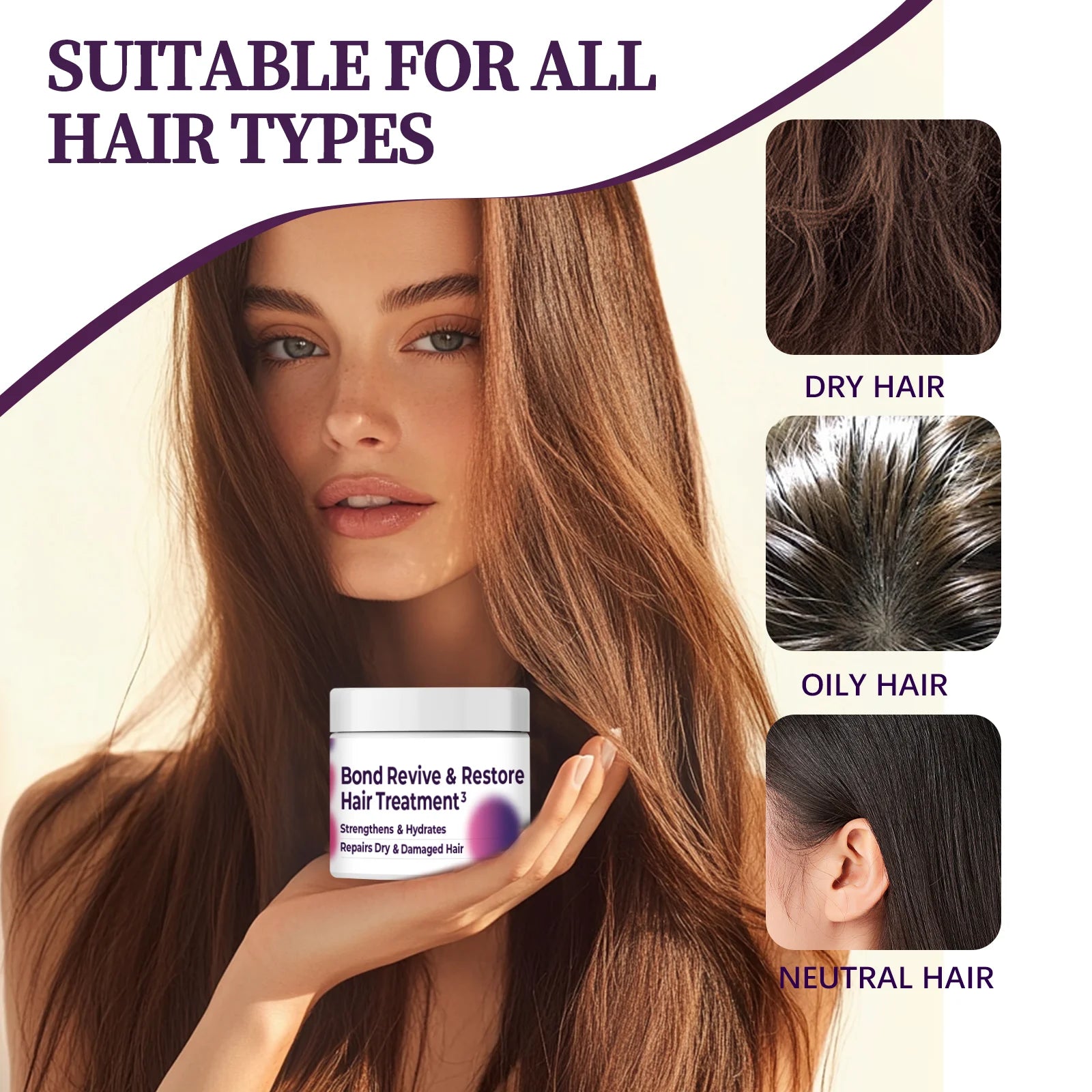 Hair Conditioner Hair Mask Improves Frizzy Tangled,Repair Dry and Damaged, Prevents Hair Breakage & Splitting Hair Care Products Oasis Select