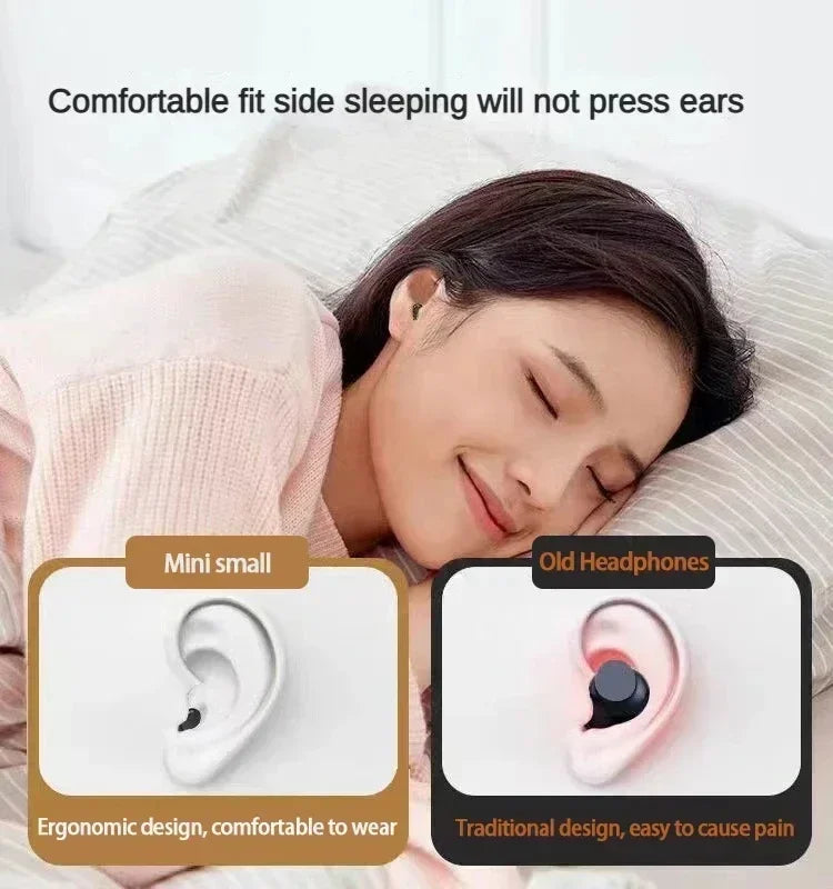Mini 5.3 wireless bluetooth headset small earbuds sleep work sports invisible headphones HD HIFI bass sound quality earphones Oasis Select