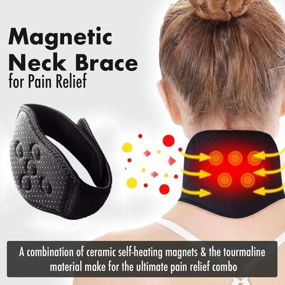 Magnetic Self-Heating Neck Brace – Pain Relief & Neck Support Magnetic Neck Brace Oasis Select