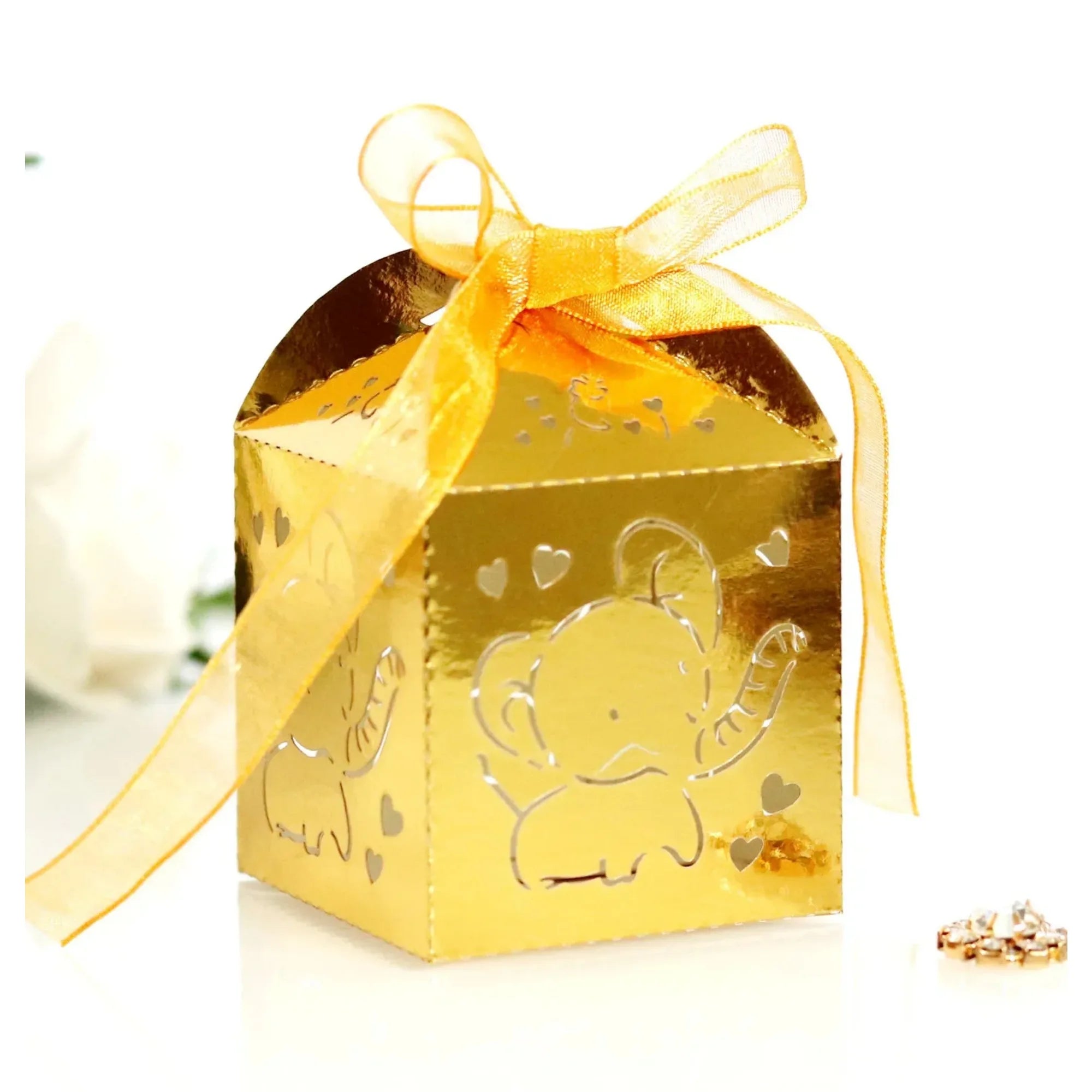 10pcs Elephant Shaped Candy Box for Baby Shower Cute Gift Boxes for Children Birthday Party Favors Box Candy Packaging Supplies Oasis Select