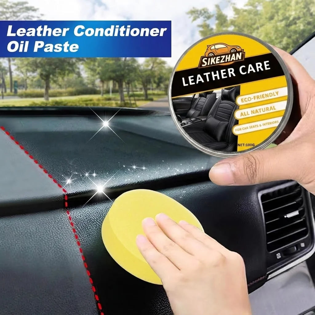 Natural Odorless Leather Conditioner Balm | Transparent Universal Care Cream to Protect & Nourish All Color Car Seats Oasis Select