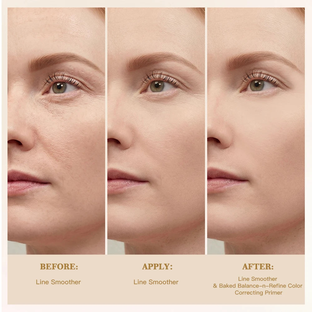 Smooth Fine Line Primer Soften Fine Lines Pores Natural Matte Finish Improve Dull Skin Deeply Hydration Silky Lightweight Primer Oasis Select