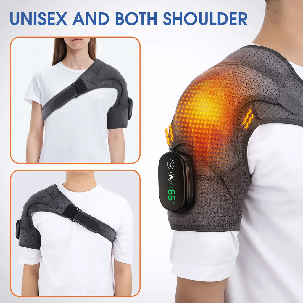 Electric Heated Shoulder Wrap – Massage & Warmth Brace