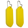 Buoyant Key Ring Tube Float Keychain Floating Key Chain For Fishing Sailing Surfing Kayak Swimming Water Sports Oasis Select Yellow 2PC