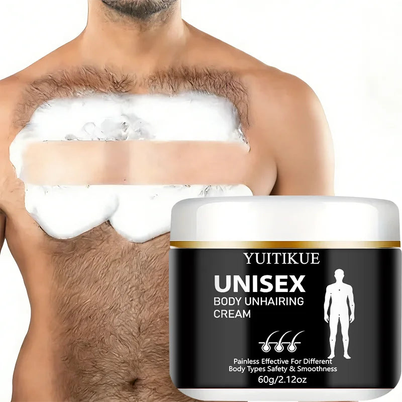 YUITIKUE Painless Body Depilatory Cream – All Skin Types 60g