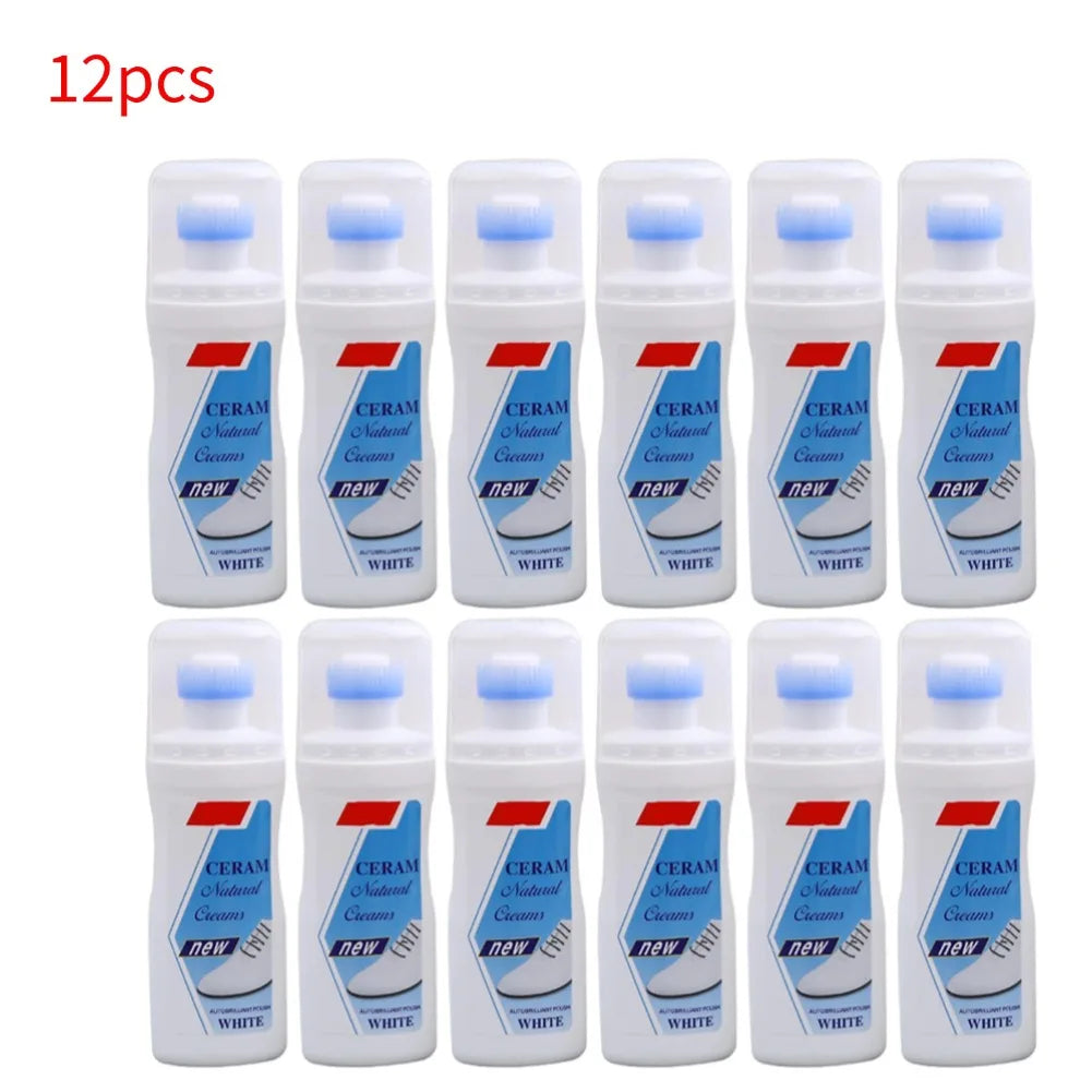White Shoes Cleaner Polish Cleaning Tool For Casual Leather Shoe Sneakers Shoe Brushes Yellow Stain Remover Dry Cleaning Agent Oasis Select 12pcs