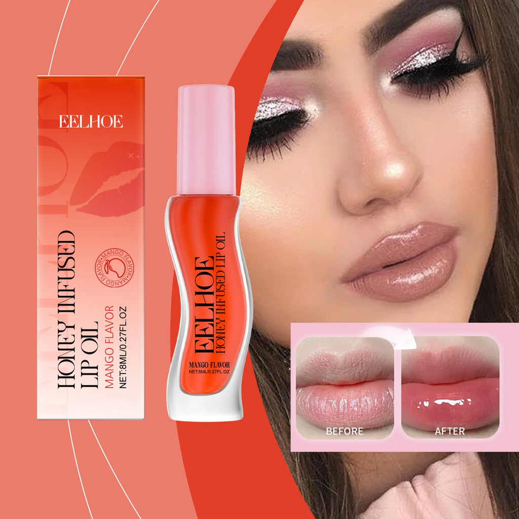 Moisturizing lip balm original lip oil gloss care lip plumping exfoliating pink plumping gloss oil Oasis Select