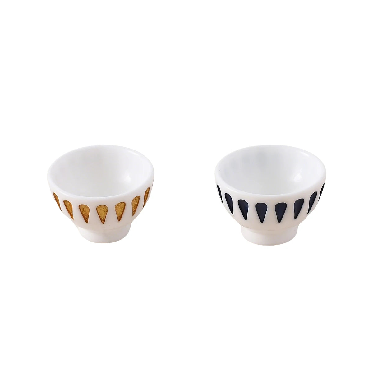 2/4 PCS Miniature Resin Bowls Hand Painted Dollhouse Kitchen Tableware Realistic Mini Food Props DIY Craft Accessories Oasis Select 2pcs