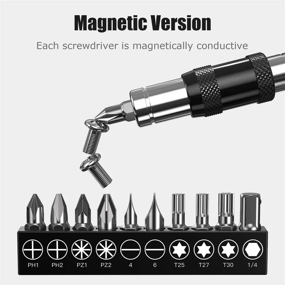 1/4"Hex Magnetic Pivoting Drill Bit Quick Change Drive Guide Drill Pivoting Bit Holder for Tight Spaces Magnetic Bit Tip Holder Oasis Select