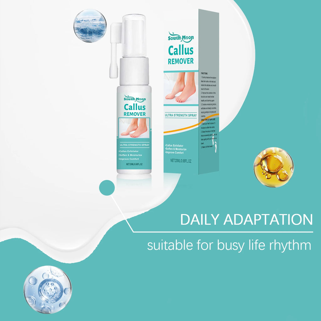 Foot Peeling Spray Exfoliating Calluses Remove Dead Skin Moisturizing Nourishing Reduce Dryness Anti Cracked Smoothing Feet Care Oasis Select