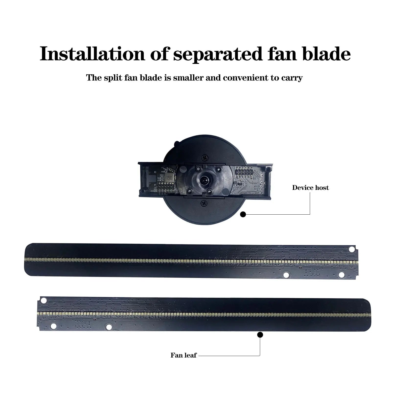 3D Holographic LED Fan Projector | Wall-Mounted Smart Display