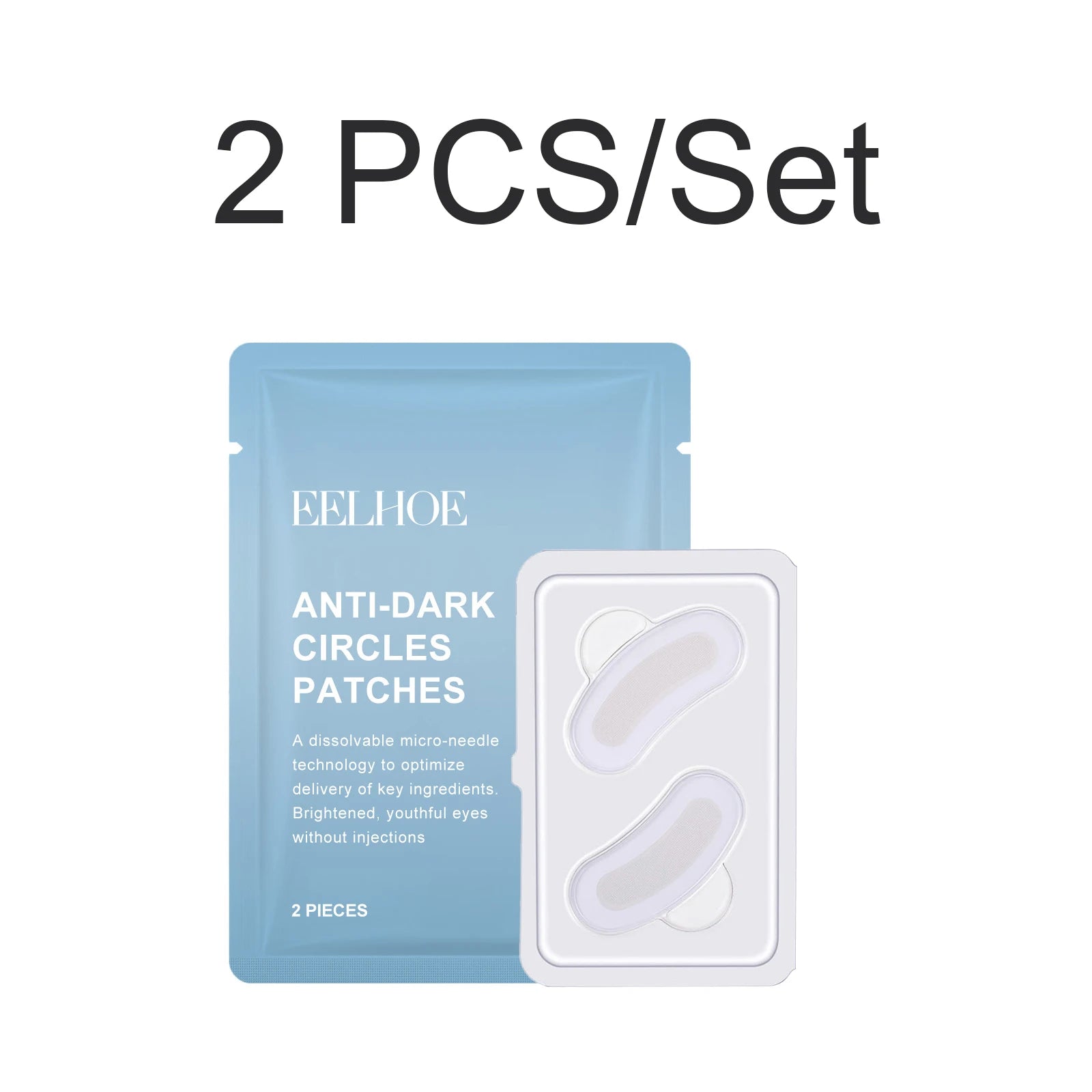 Anti Dark Circles Under Eye Patches Hyaluronic Acid Brightening Eye Mask Puffy Eyes Fine Lines Gentle to Hydrate and Care Oasis Select 2 PCS