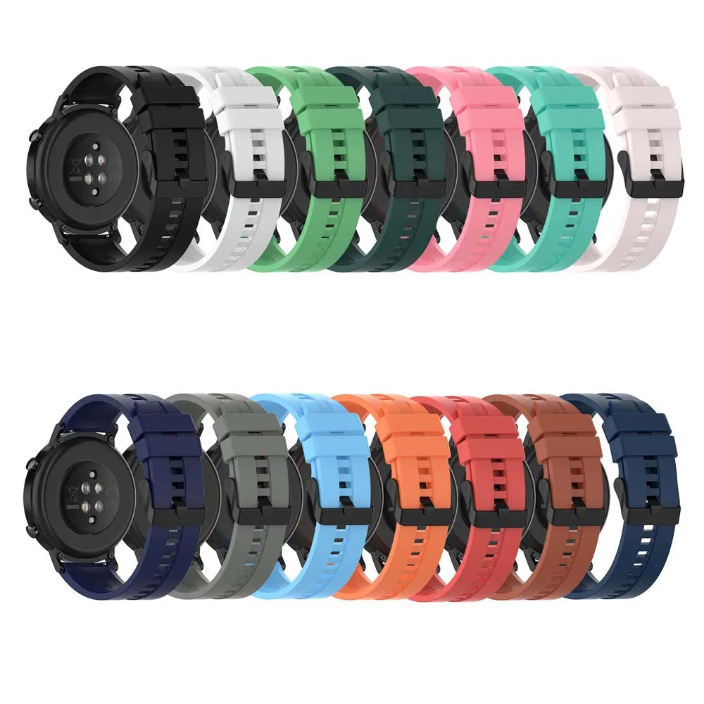 22mm Silicone Watch Band for Huawei GT, Samsung & Garmin Silicone Watch Band Oasis Select