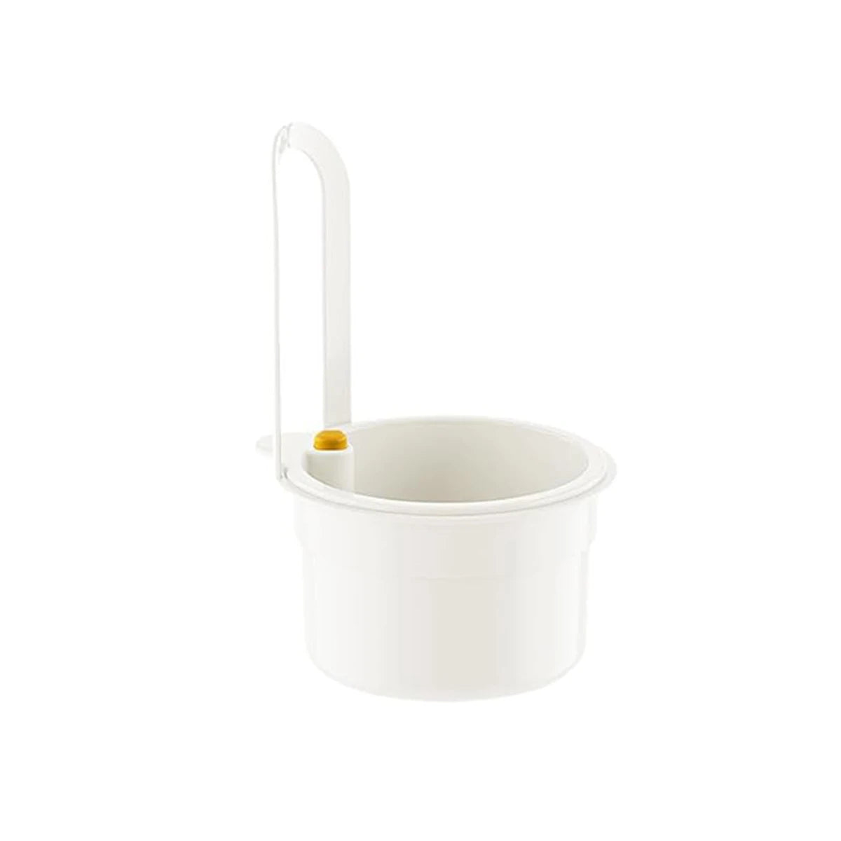 Kitchen Sink Strainer Basket Food Waste Catcher Press Dump Self Cleaning Reusable Drain Organizer Faucet Mount Filter Oasis Select White
