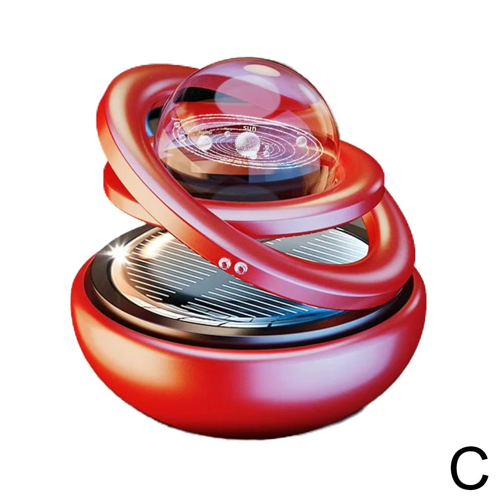 Auto Car Solar Aromatherapy Ornaments Car Double Suspended Crystal Ball Aromatherapy Perfume Ornaments Creative Ornaments Oasis Select C