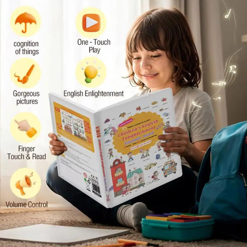 500+ Words Audio Learning Book Early Education Learning Machine Interactive Point-and-read Sound Book English Words Oasis Select