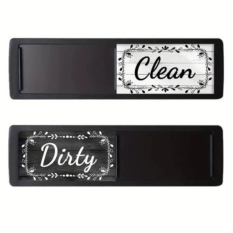 Dishwasher Magnet Clean Dirty Sign Dishwasher Clean Dirty Magnet Clean Dirty Dishwasher Magnet Indicator Kitchen Organization Oasis Select Black-B