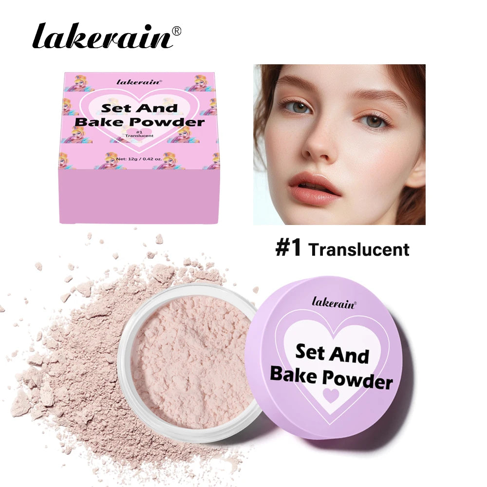 Loose Baking Setting Powder Long Lasting Oil Control Natural Face Matte Waterproof Brightening Loose Powder Makeup Cosmetics Oasis Select 1 Translucent