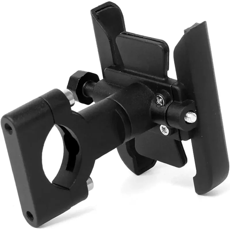 Universal Metal Motorcycle Phone Holder Aluminum Alloy Anti-Slip Bracket GPS Clip Adjustable Phone Stand for 4-6.5inch Phone Oasis Select