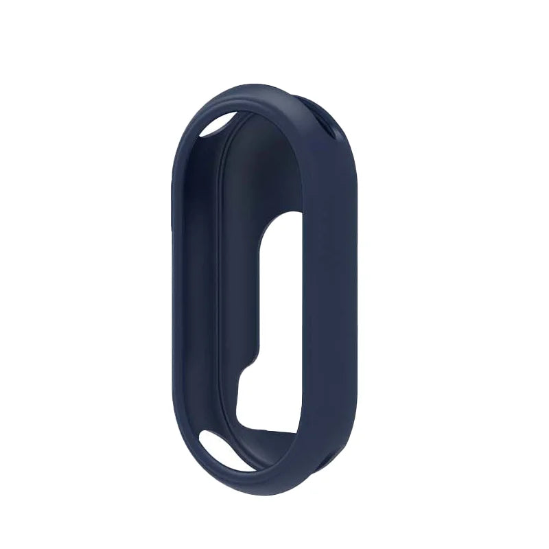 Silicone Case & Screen Protector for Xiaomi Band 8 9 10 Smartband Case Oasis Select Dark Blue
