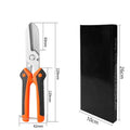 Stainless Steel Industrial Scissors Iron Sheets Iron Wire Scissors Multifunctional Hand Scissors Wire Cutters Electrician Tools Oasis Select Orange