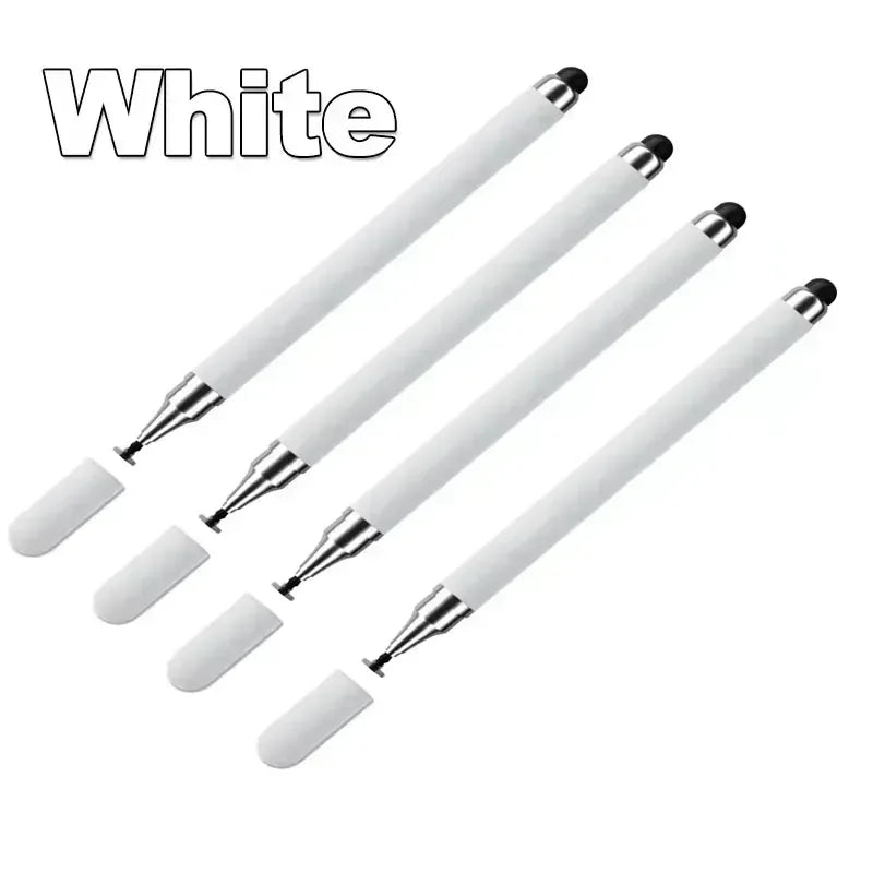 1/3/4Pcs Tablet Pen Drawing Screen Touch Pens 2 in 1 Universal Capacitive Stylus Pencil for IPhone IPad Samsung Android Phone Oasis Select 4pcs White