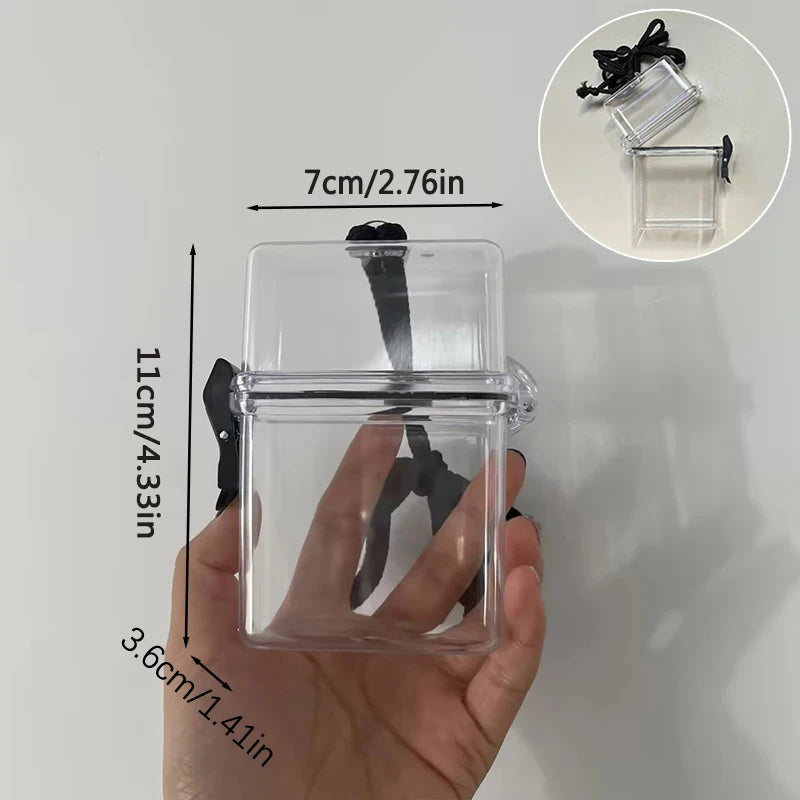 Ins Idol Photo Card Storage Box Decorative Photocard Storage Box Waterproof Photo Picture Collect Holder Message Organizer Box Oasis Select Transparent