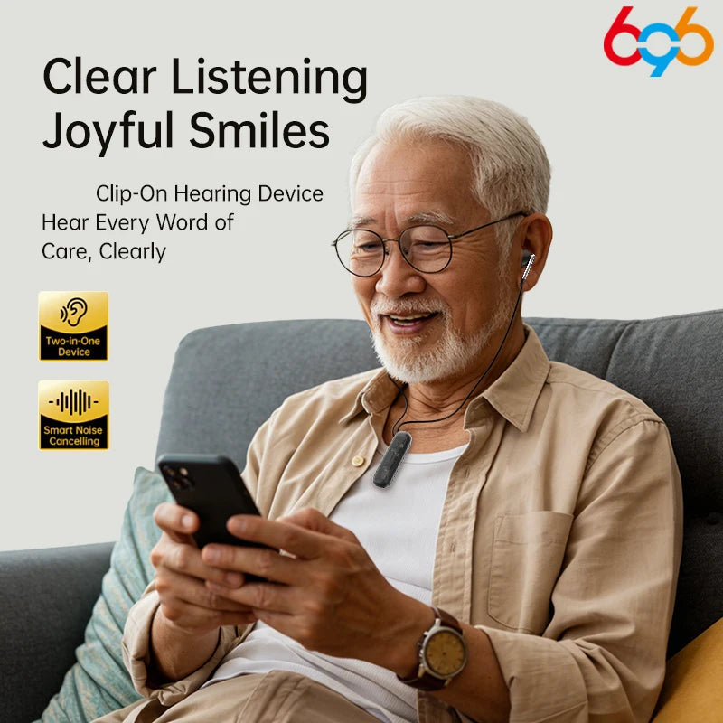 Mini Bluetooth Headset Neckband Earbuds BT 5.4 Stereo Headsets Rechargeable Audio-Assisted Earphone Sound Amplifiers Headphones Oasis Select