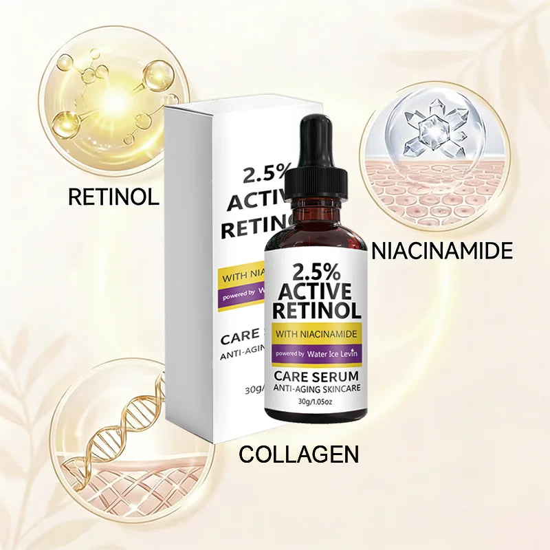 2.5% Retinol Anti-Aging Serum with Niacinamide - Firming, Brightening, Hyaluronic Acid Infused for Youthful Skin Oasis Select
