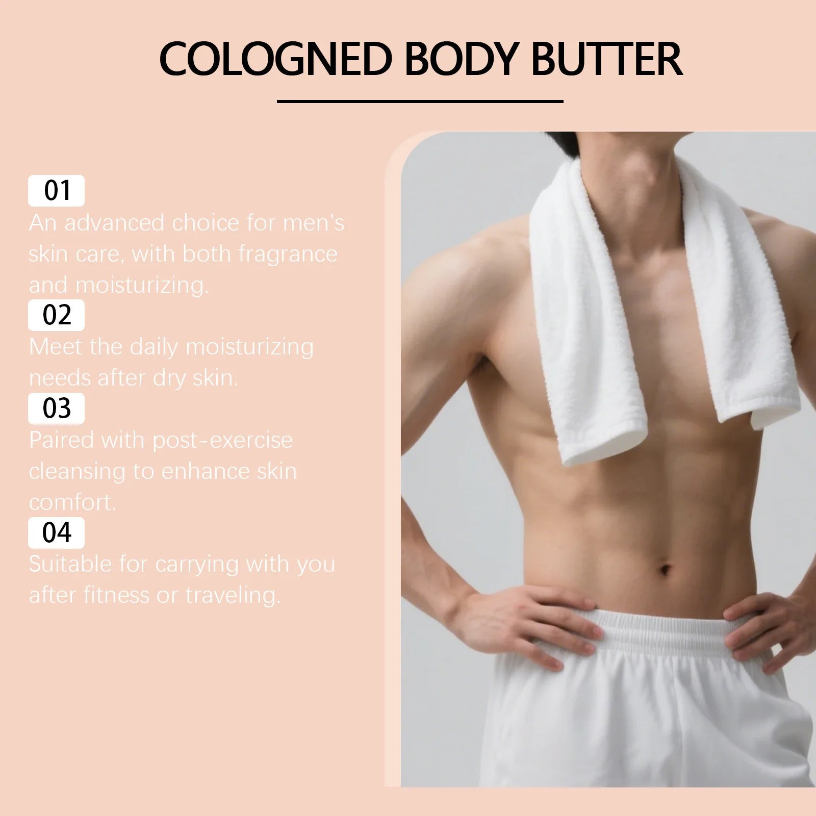 Sandalwood Men's Body Cream – Non-Greasy Moisturizer 150g Men's Body Moisturizer Oasis Select
