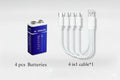 wide selling Long Cycle Life, Safe & Reliable 9V rechargeable li-ion battery for daily electronic devices Oasis Select 4 PCS Batteries