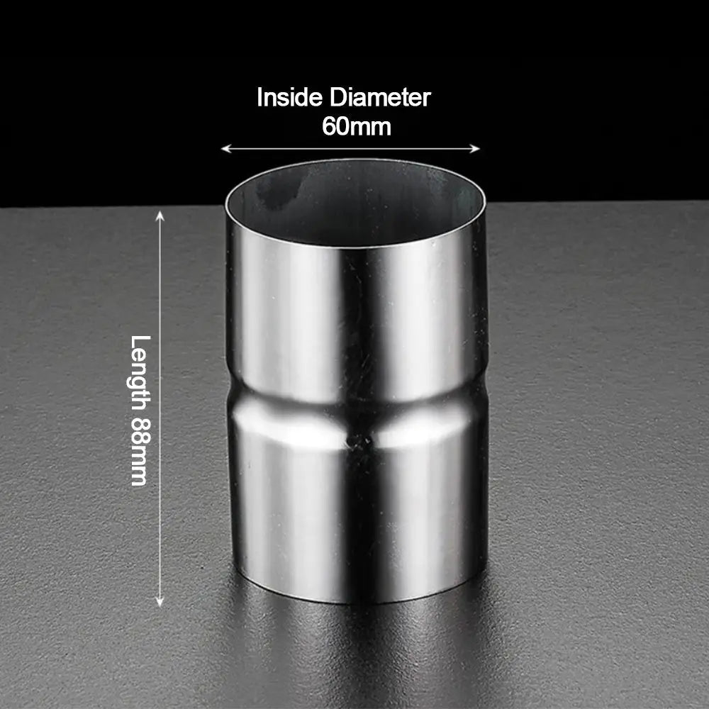 New Stainless Steel Pipe Joint Round Straight Pipe Fittings Silver Extend Connection Oasis Select