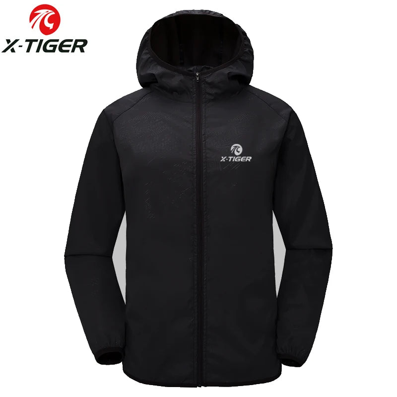 X-TIGER Windproof Reflective Cycling Jersey MTB Bike Bicycle Windcoat Super Light Sunscreen Hiking Jacket Cycling Sports Clothes Oasis Select XM-CGY-16201 M