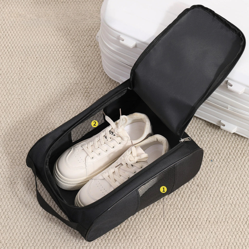 Portable Golf Shoe Bag Oxford Cloth Shoe Carrier Bags Breathable Lightweight Golf Handbag Dustproof Football Tennis Shoe Bag Oasis Select