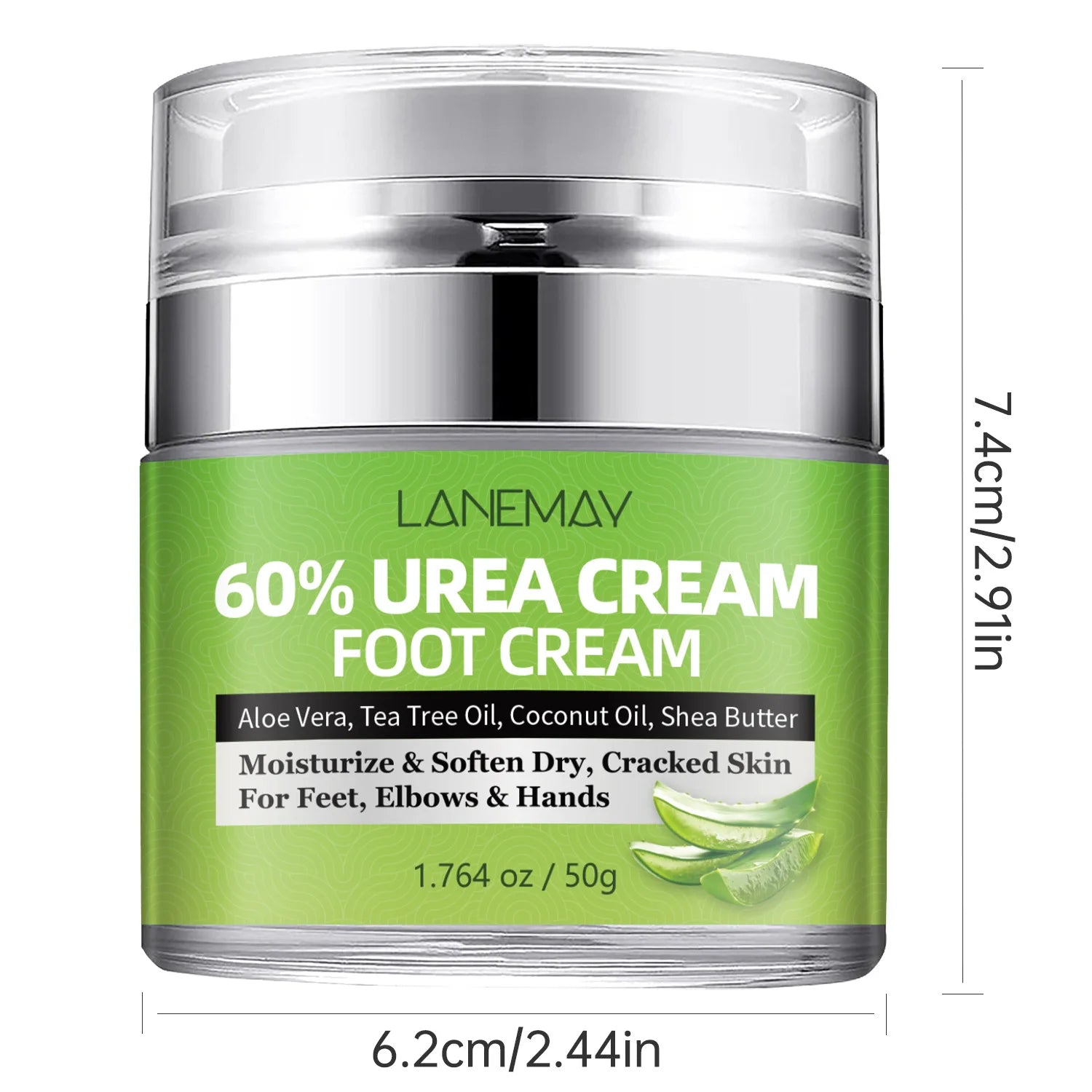 60% Urea Hand & Foot Cream – Aloe Vera & Tea Tree Oil