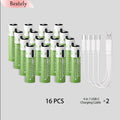 New AA 12000mAh+AAA 6800mAh Rechargeable Batteries Lithium-ion 1.5V AA Rechargeable Batteries 1.5V AAA Battery with USB-C Cables Oasis Select 16PCS Batteries 1.5V China Mainland