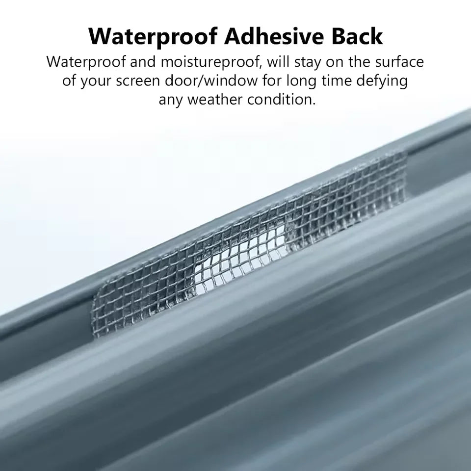 Window Weep Hole Screen Patch Strong Sticky Waterproof Sun Resistant Drain Quickly Weep Hole Covers Fiberglass Window Screen Oasis Select
