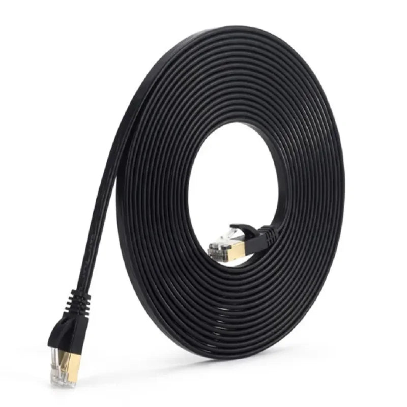 10Gbps CAT7 Flat Ethernet Cable RJ45 Lan Network Cable Networking Ethernet Cord CAT 7 Network Cable For Computer Router Laptop Oasis Select