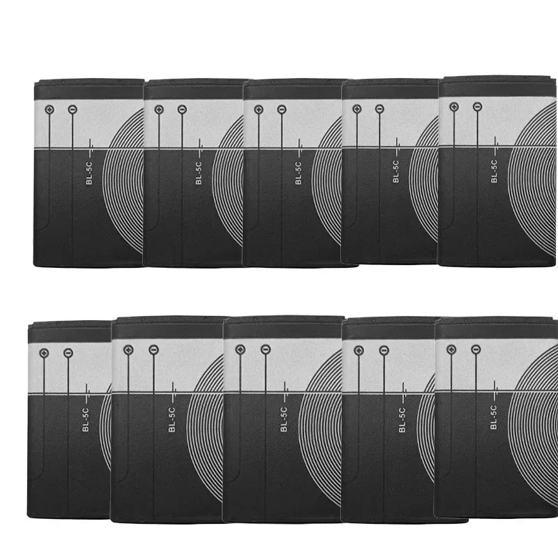 BL-5C 3.7V 1020mAh Battery BL5C BL 5C Rechargeable Batteries for Nokia 2112 2118 2255 2270 2280 2300 2600 2610 3125 3230 Oasis Select 10pcs BL-5C