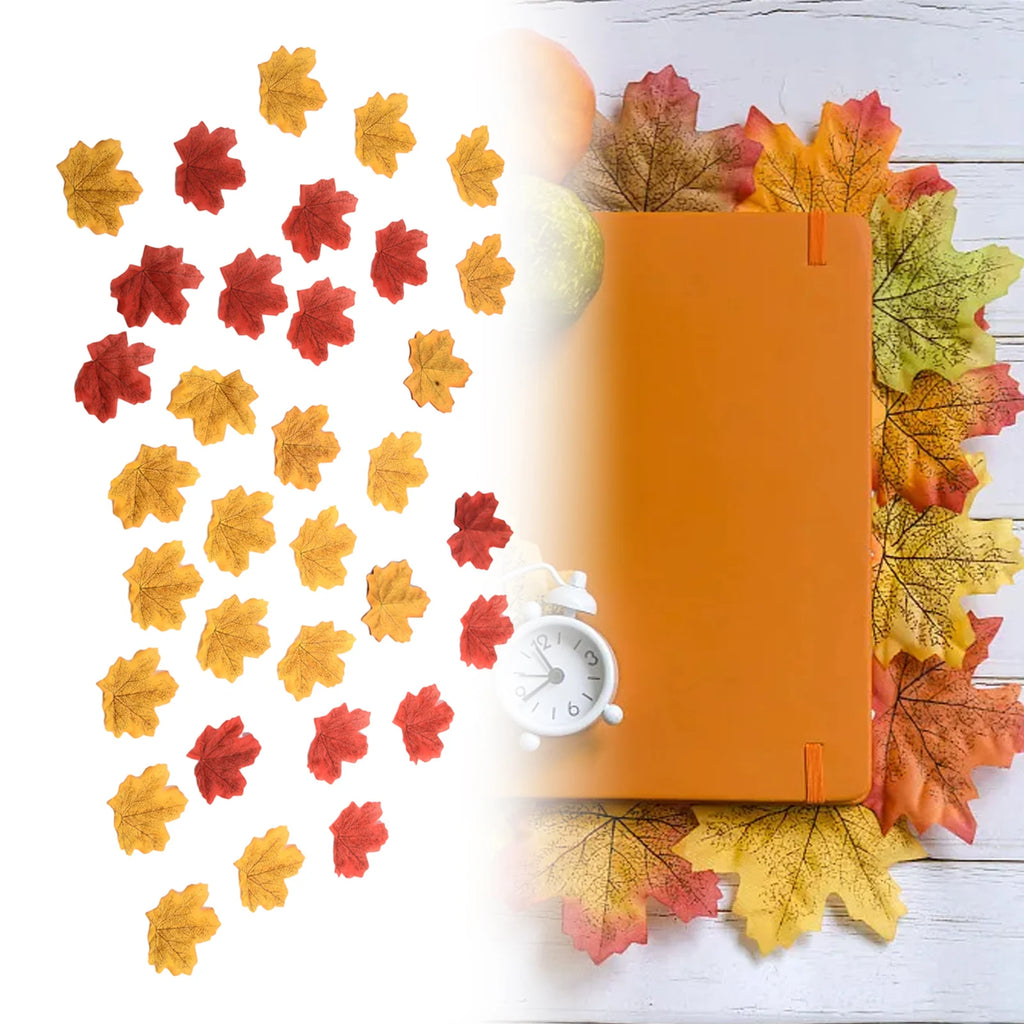 Artificial Autumn Maple Leaves 100/200pcs – Fall Wedding Decor Artificial Decorative Leaves Oasis Select