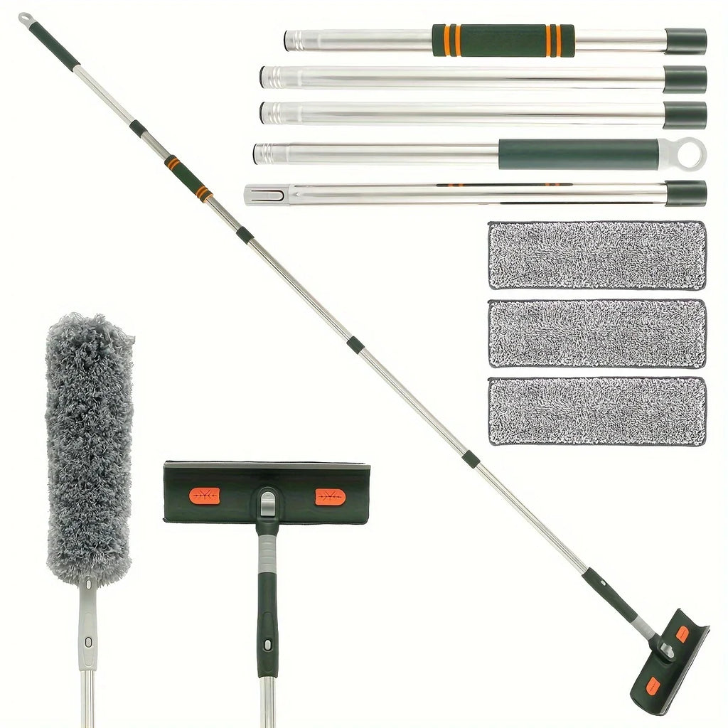 Extendable Window Squeegee & Floor Scraper 144–206cm Pole Window Squeegee Oasis Select