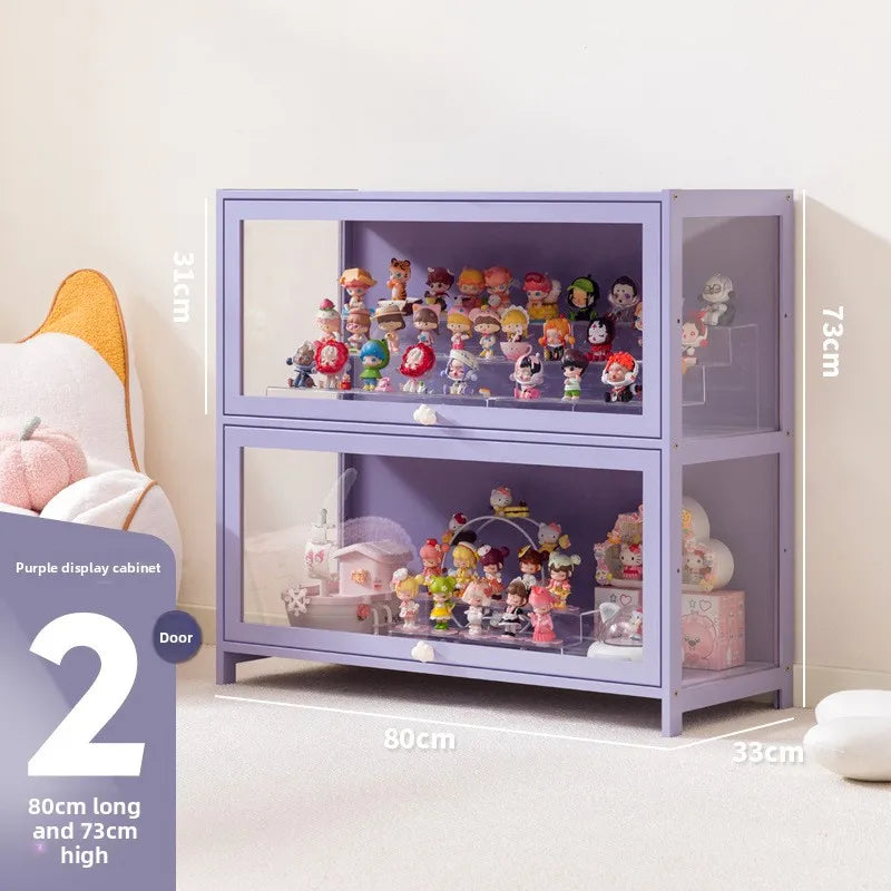 New Doll Storage Doll Doll Display Cabinet Transparent Shelf Display Box Baby Cabinet Pain Cabinet Rack Oasis Select 2ndfloor80