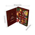 Christmas Advent Filling Box Fillable 24 Days Empty Kids Christmas Countdown Calendar for Birthdays Valentine's Day Children Men Oasis Select Red 21.5x30.5x4cm